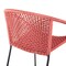 Armen Living Snack Indoor Outdoor Stackable Steel Dining Chair with Brick Red Rope, PK2 LCSNSIBRK - alternate 5